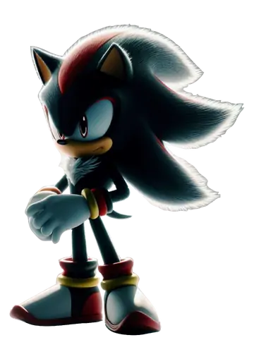 Shadow the Hedgehog em 3D PNG