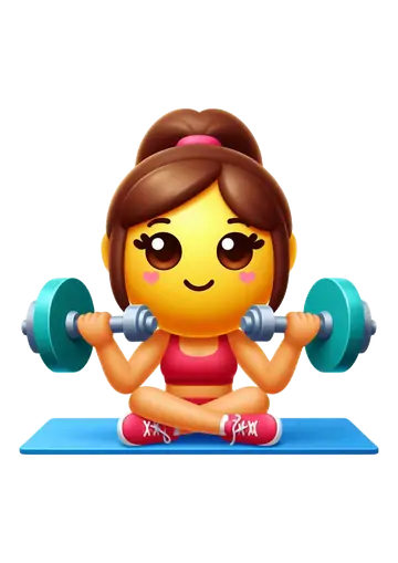 Mulher Malhando com Halteres PNG