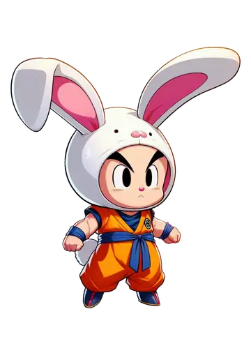 Krillin Coelhinho Fofinho PNG