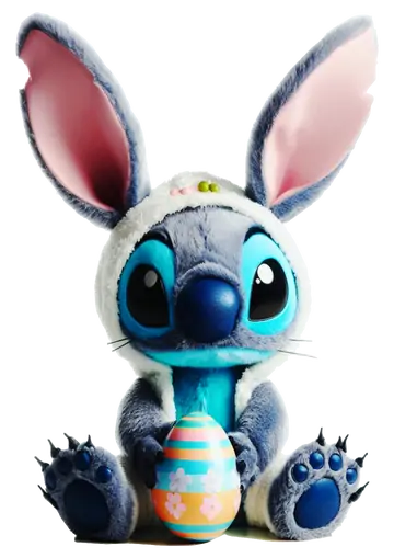 Stitch Coelhinho da Páscoa Ovo PNG