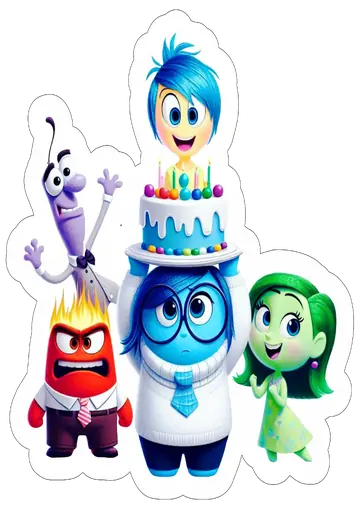 Divertida Mente 2 Aniversário PNG