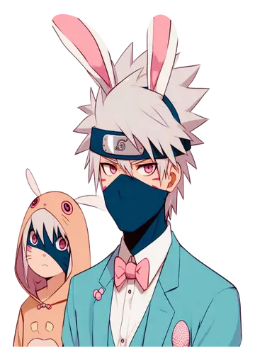 Kakashi e Amigo Coelhinhos PNG