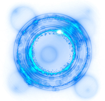 Círculo de Luz Azul PNG