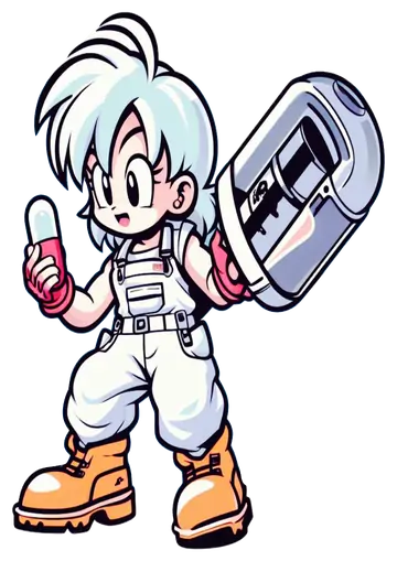 Bulma Estilo Chibi Dragon Ball Z PNG