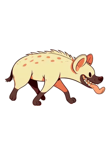 Hiena Rindo Desenho Safari PNG