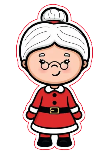 Mamãe Noel Fofa PNG