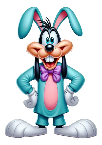 Pateta Coelhinho Azul PNG