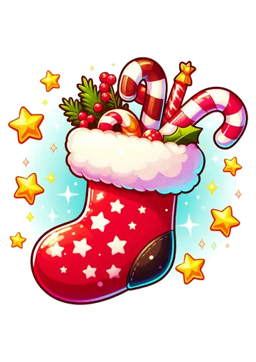 Bota de Natal com Doces PNG