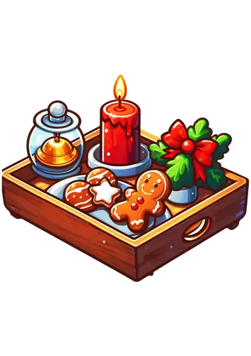 Bandeja de Natal com Biscoitos PNG
