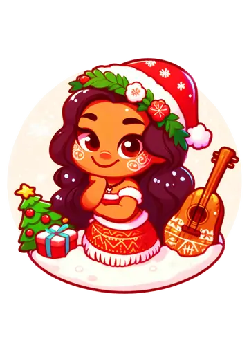 Baby Moana Natalina Fofa PNG