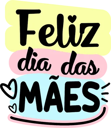Feliz Dia das Mães Colorido PNG