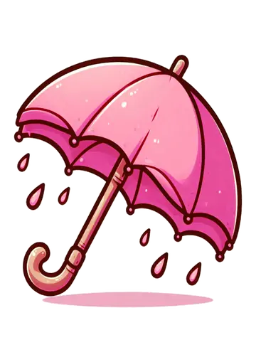 Guarda Chuva Rosa Chuva Amor PNG