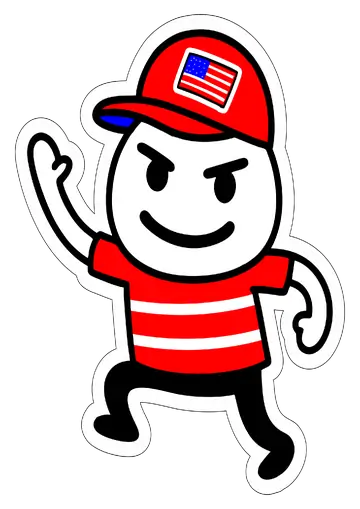 Flork Torcedor Americano PNG