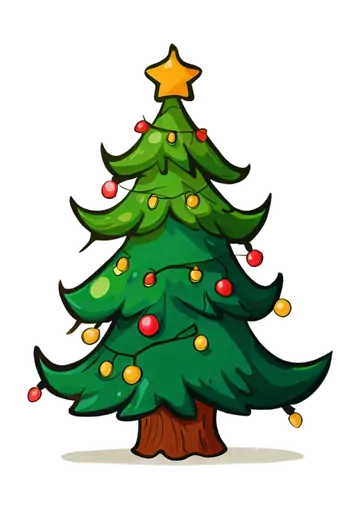 Arvore de Natal com Estrela PNG