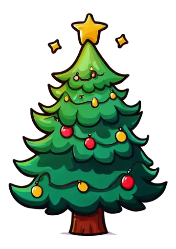 Arvore de Natal Verde com Estrela PNG