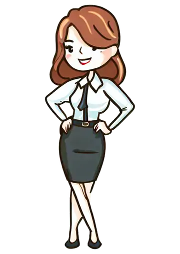 Mulher Secretária Executiva Ilustração PNG