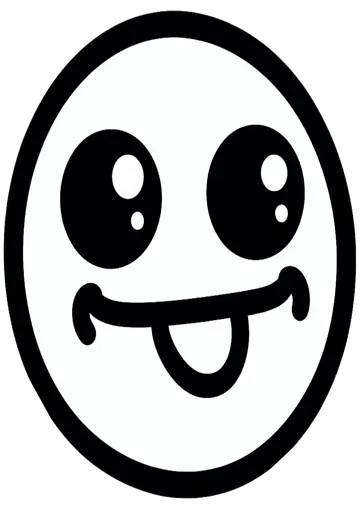 Figurinha Engraçada Com Língua De Fora PNG