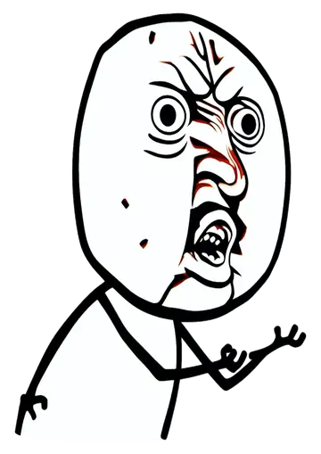 Figurinha Como Assim Derp Face PNG