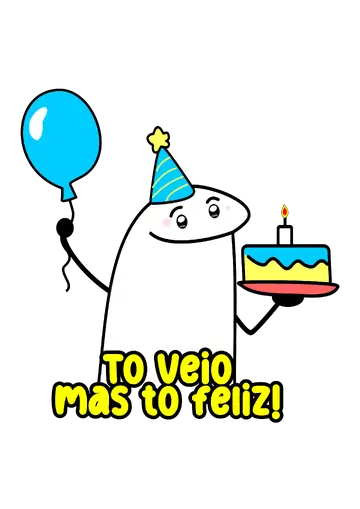 Flork Aniversario To Veio Mas To Feliz PNG