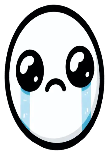 Figurinha Derp Face Chorando PNG