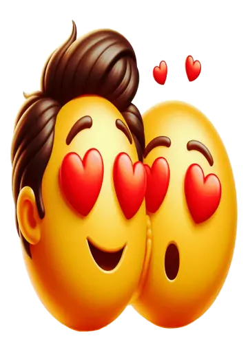 Emojis Apaixonados Juntos PNG