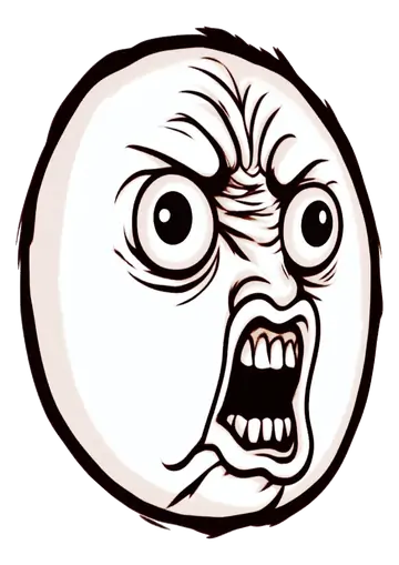 Figurinha Rage Face Bravia PNG