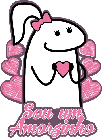Flork Sou um Amorzinho com Corações PNG