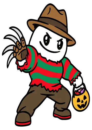 Figurinha Freddy Krueger Halloween PNG