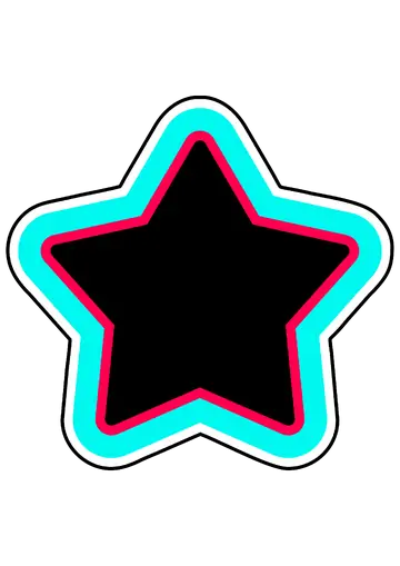 Estrela Estilo TikTok PNG