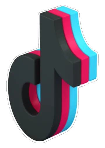 Logo TikTok 3D PNG