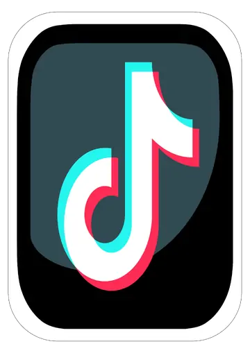Logo do TikTok com Borda PNG