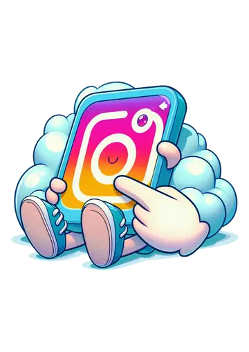 Logo do Instagram em Estilo Cartoon PNG