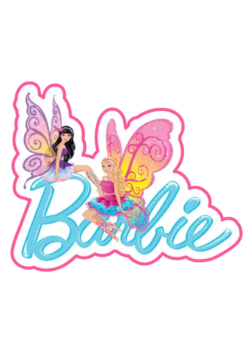 Barbie Fadas com Logo PNG