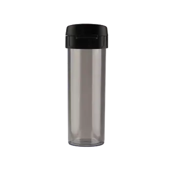 Garrafa Plástica Transparente Preta PNG