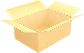 Caixa de Papelão Vazia PNG