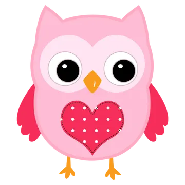 Corujinha Rosa 1 PNG