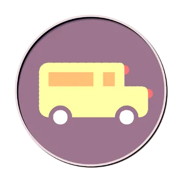 Ícone Ônibus Escolar PNG