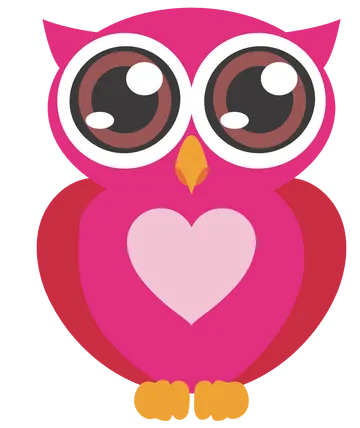 Corujinha Rosa 13 PNG