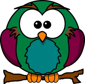 Corujinha Verde 2 PNG