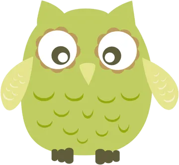 Corujinha Verde 7 PNG