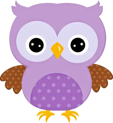 Corujinha Lilás 6 PNG